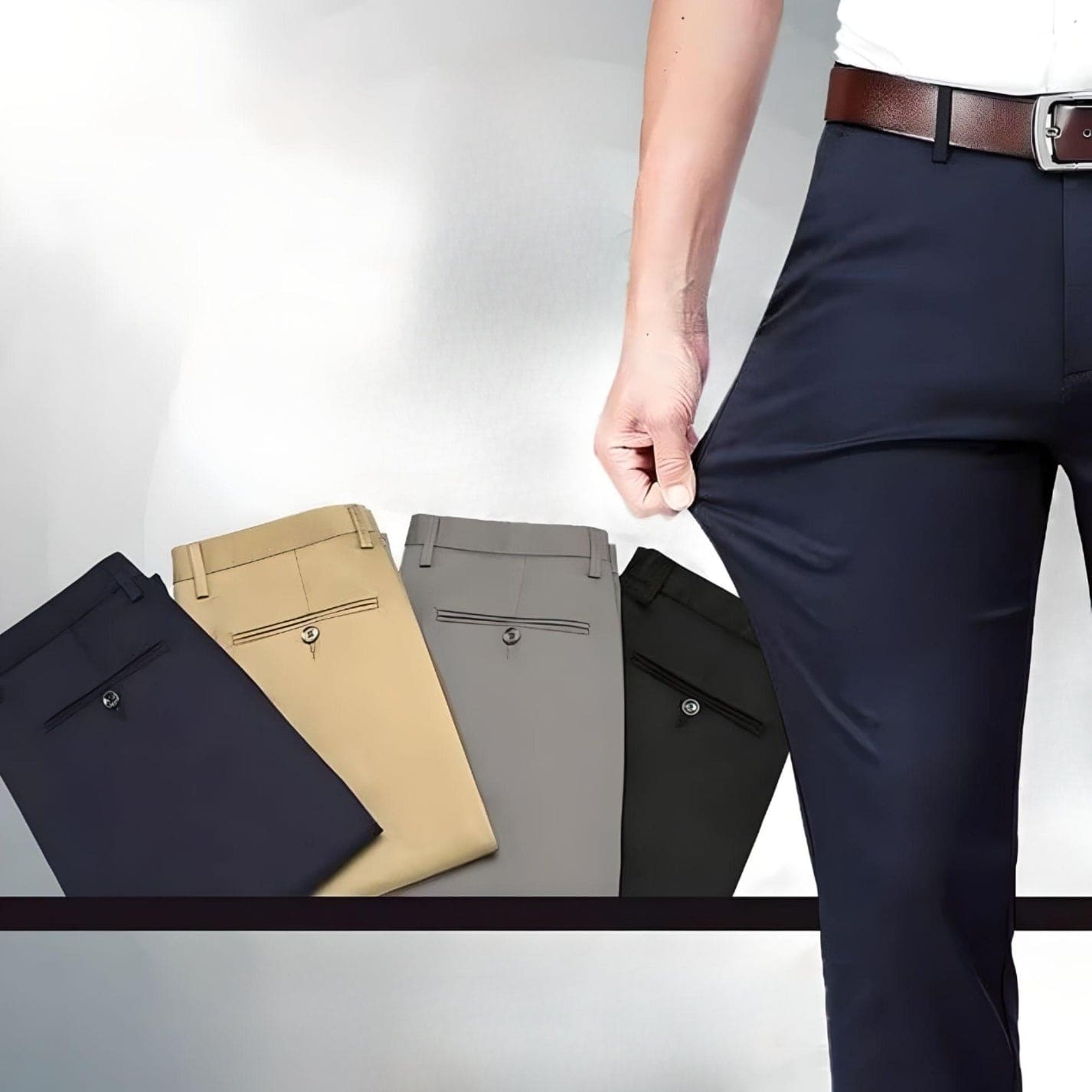 Gentry - Pantalon stretch élégant pour homme