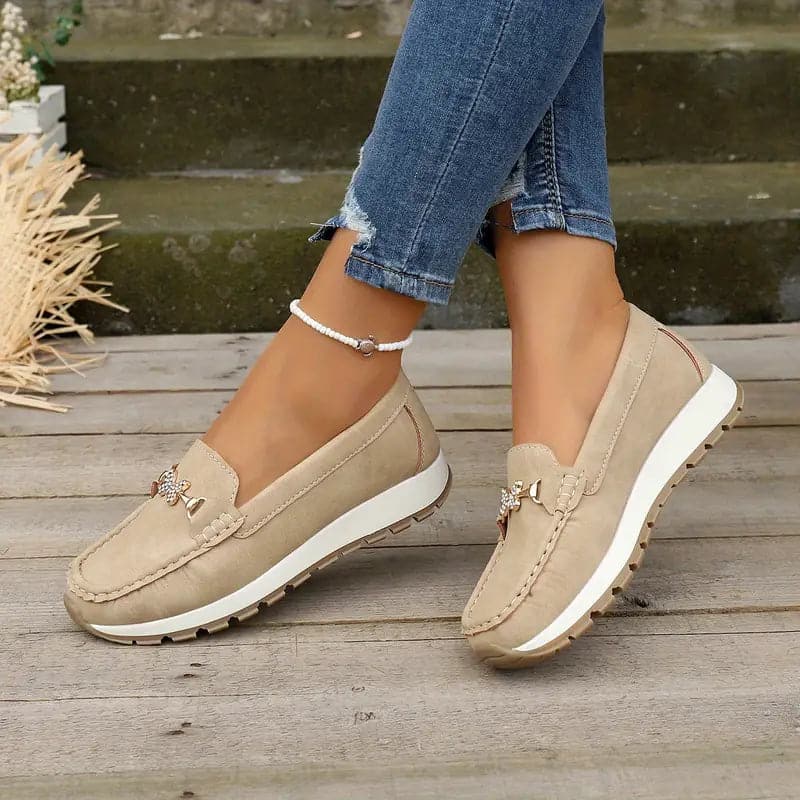 Ronda - Chaussures d'été en cuir avec boucle papillon
