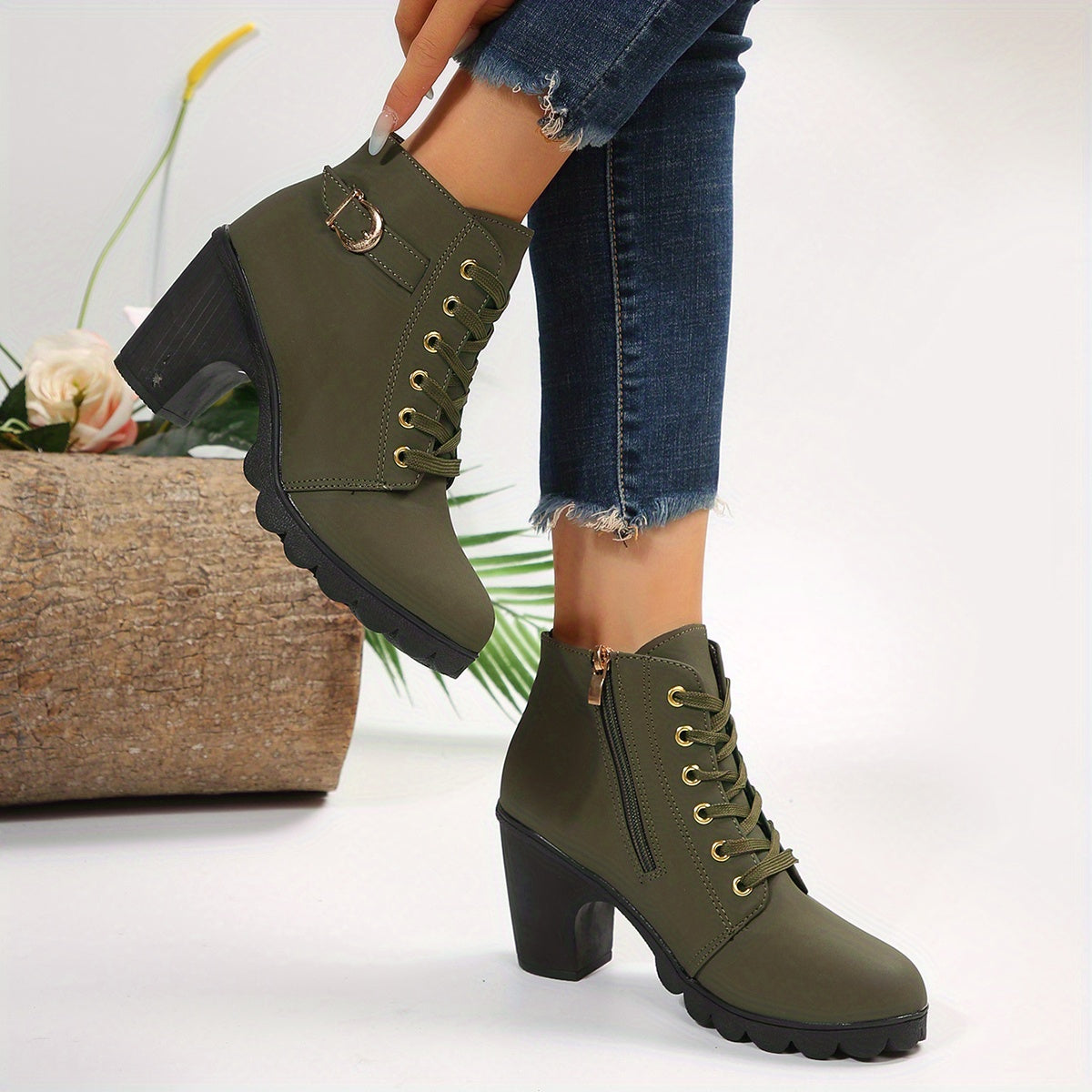 Ruthalia - Bottes à talons élégantes pour femmes