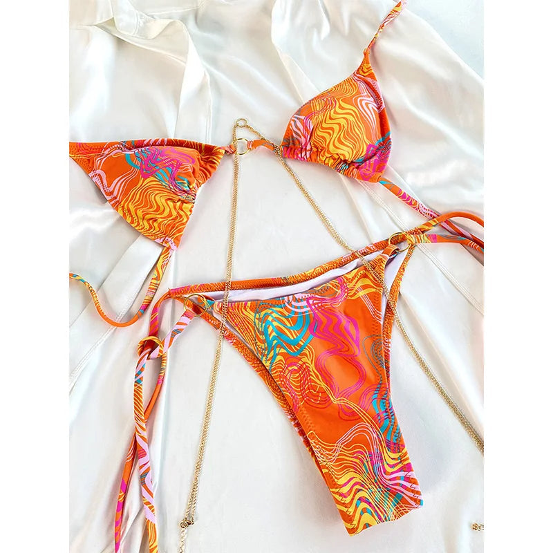 SoSoof - Brazilian bikini avec chaîne