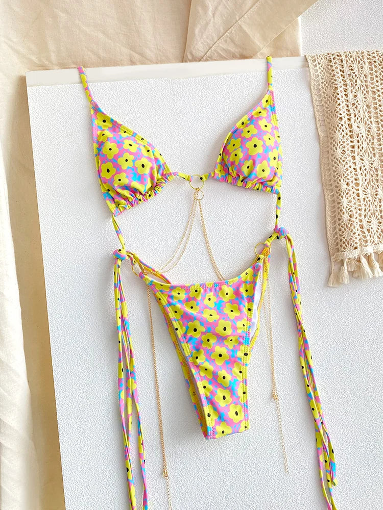 SoSoof - Brazilian bikini avec chaîne