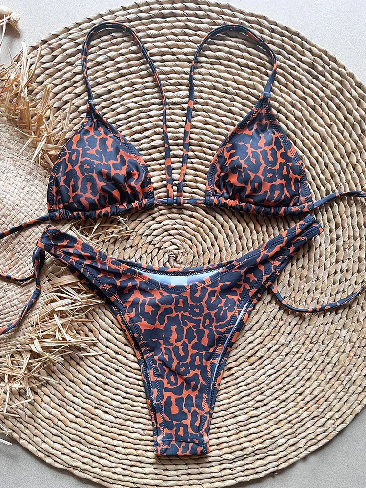 SoSoof - Bikini brésilien à imprimé floral