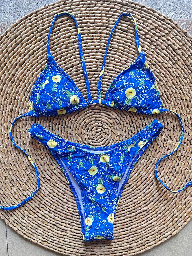 SoSoof - Bikini brésilien à imprimé floral