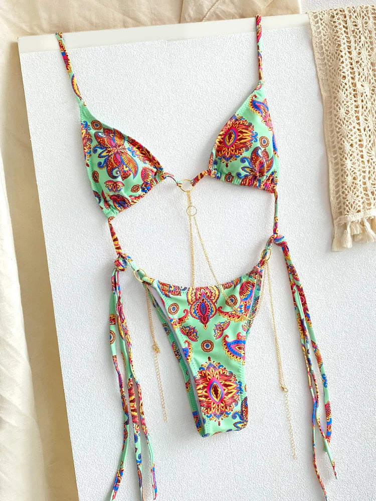 SoSoof - Brazilian bikini avec chaîne