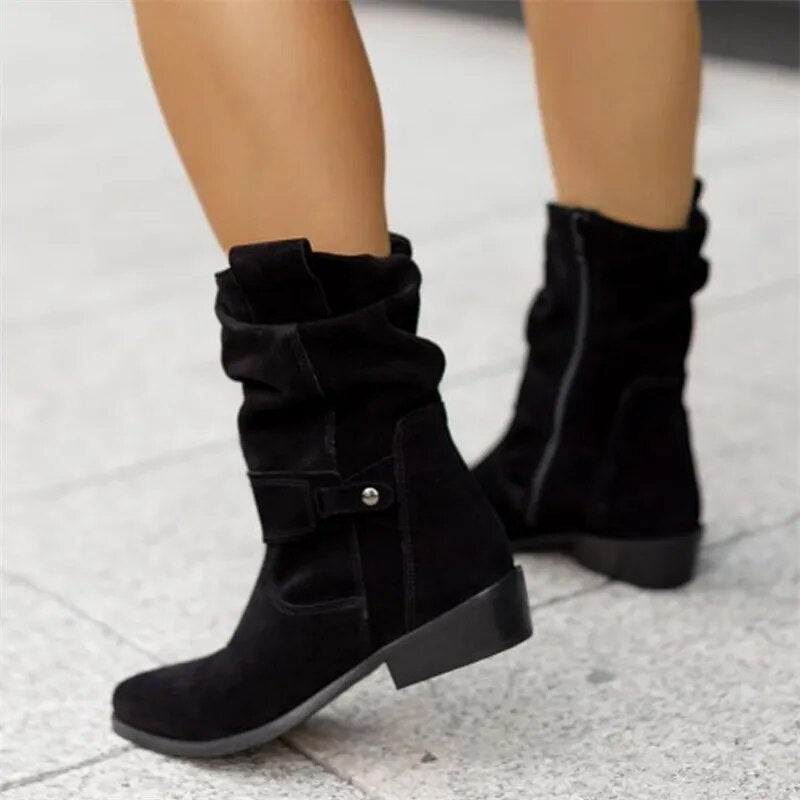 Nikki | Bottes élégantes en daim