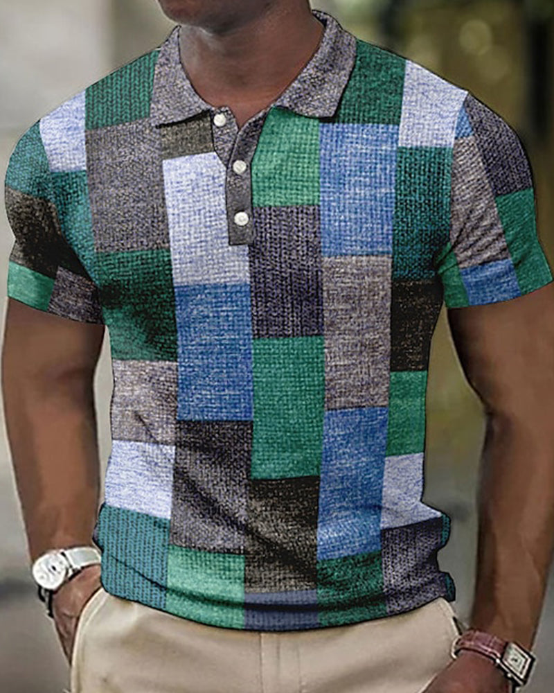 Chemise à motif quadrillé pour hommes