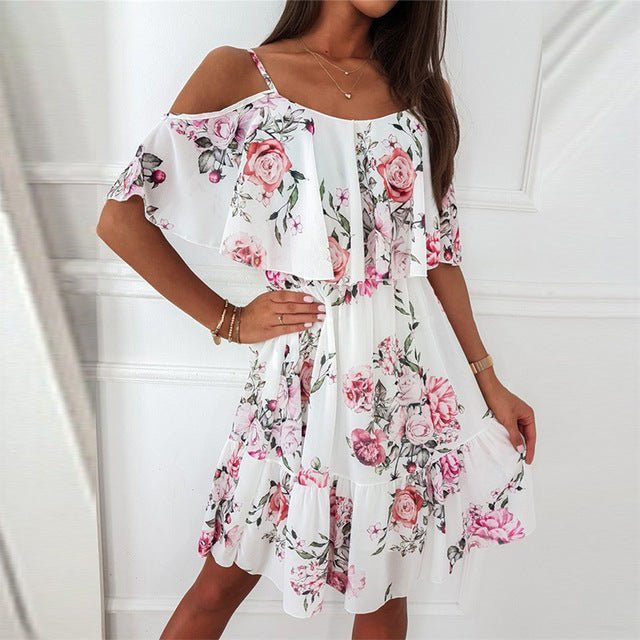 Bellevo | Robe Élégante avec Imprimé Floral