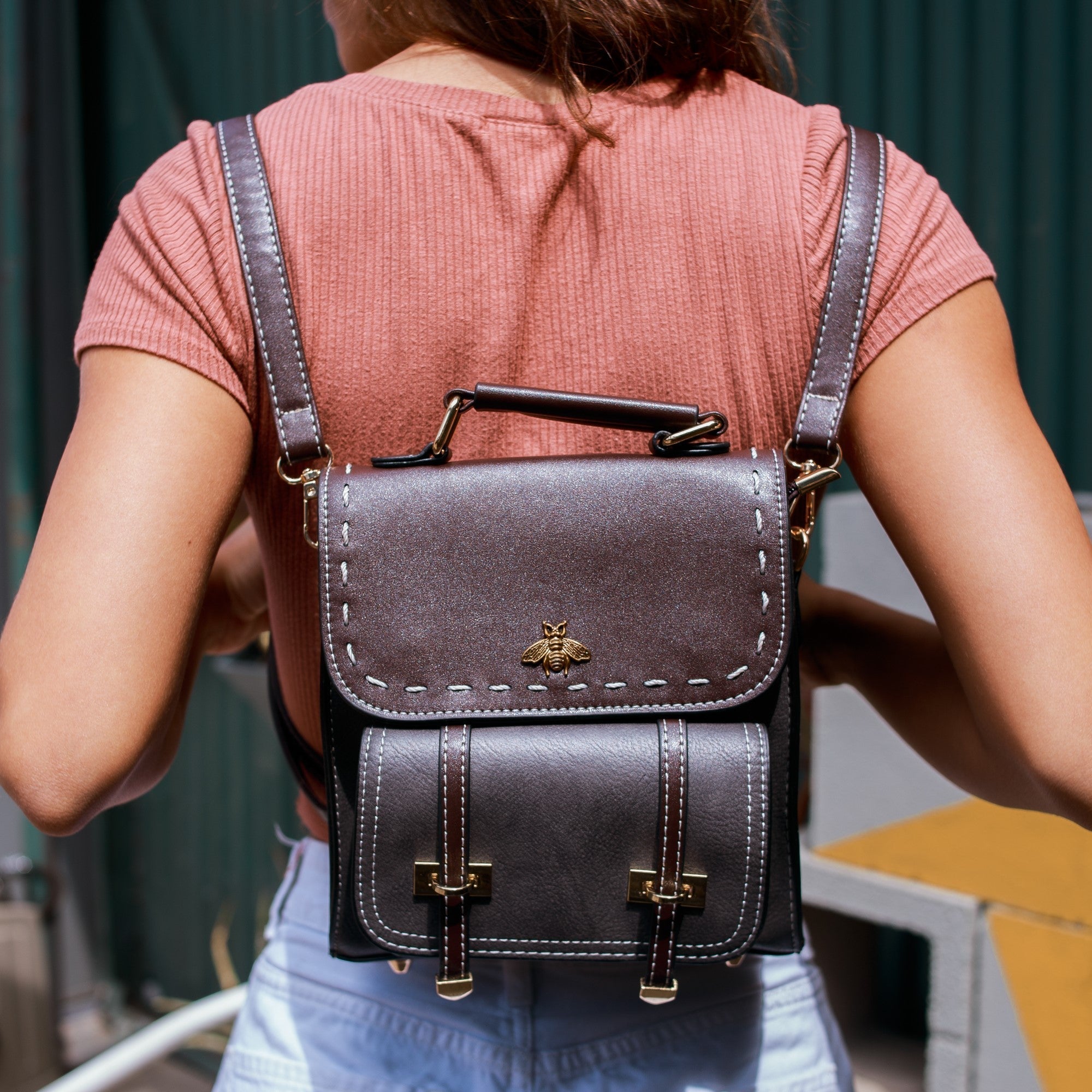 Bellevo | Vintage-Inspired Vegan Leather Backpack – Stylish, Spacious, and Versatile for Everyday Use