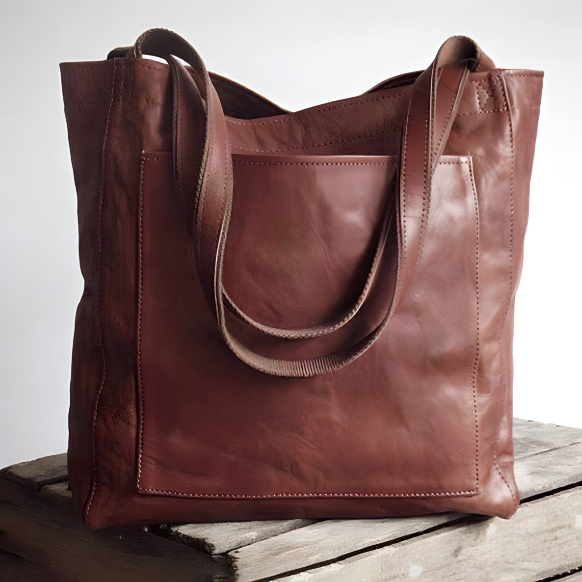 Bellevo | Sac à main en cuir de cire d'huile pour femmes, sac à bandoulière de luxe, sacs de créateur, nouvelle collection 2024