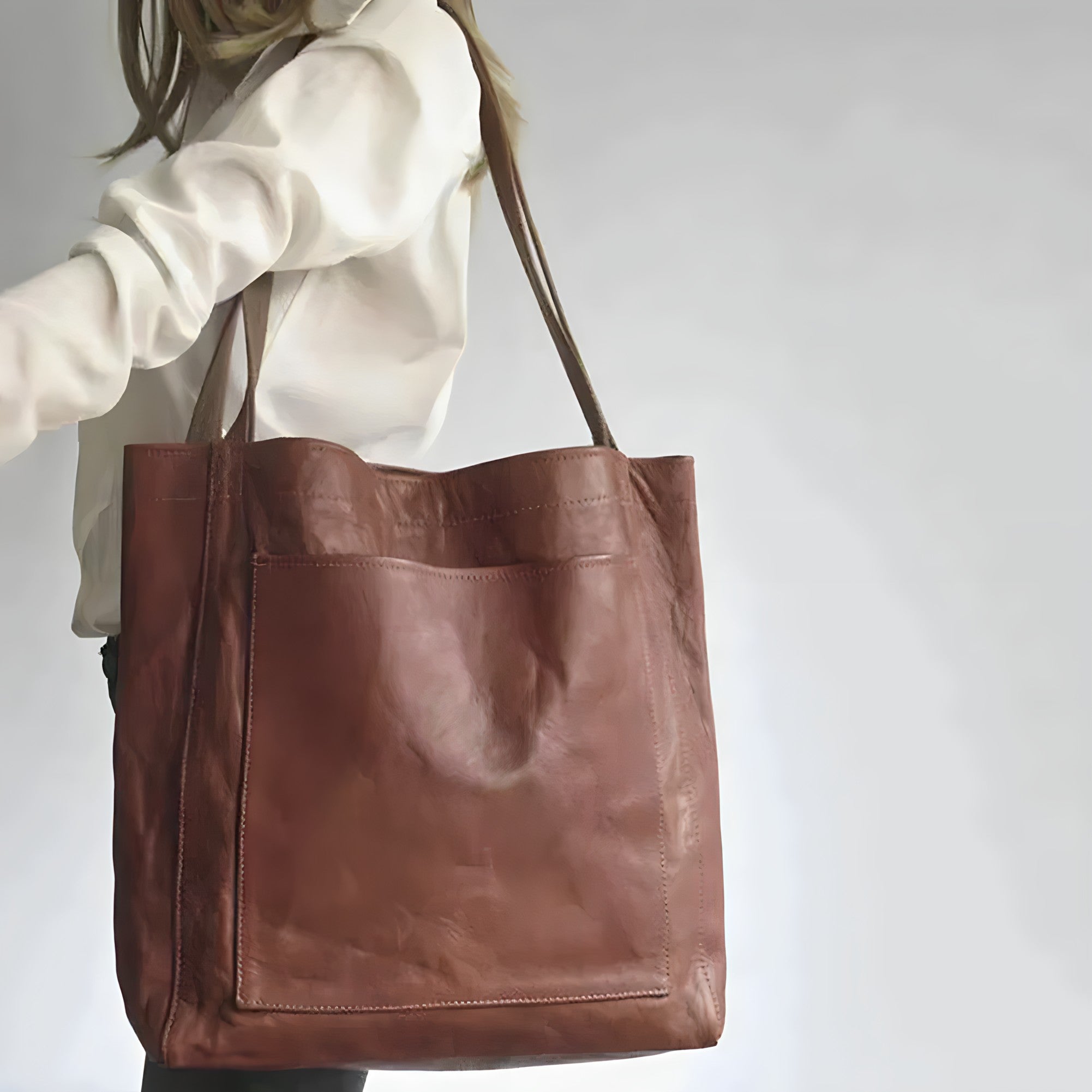 Bellevo | Sac à main en cuir de cire d'huile pour femmes, sac à bandoulière de luxe, sacs de créateur, nouvelle collection 2024