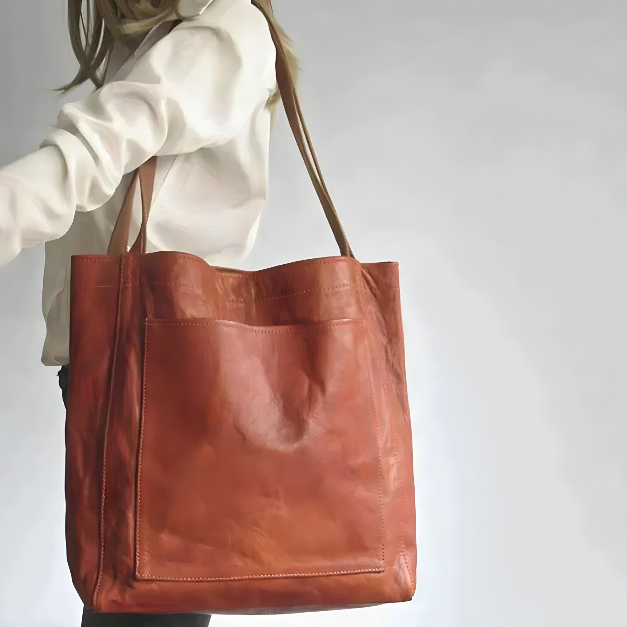 Bellevo | Sac à main en cuir de cire d'huile pour femmes, sac à bandoulière de luxe, sacs de créateur, nouvelle collection 2024