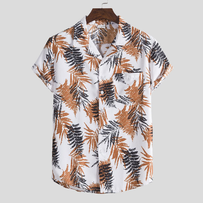 Victor | Chemise à manches courtes avec Design Floral Tendance et Confort Optimal pour Hommes