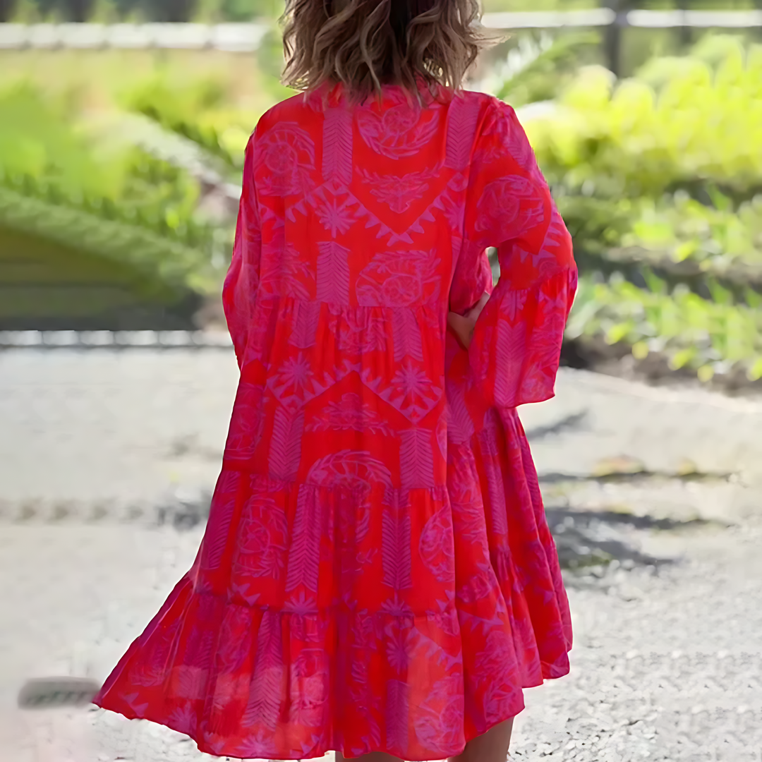 Zita | Robe d'été stylée | Rouge