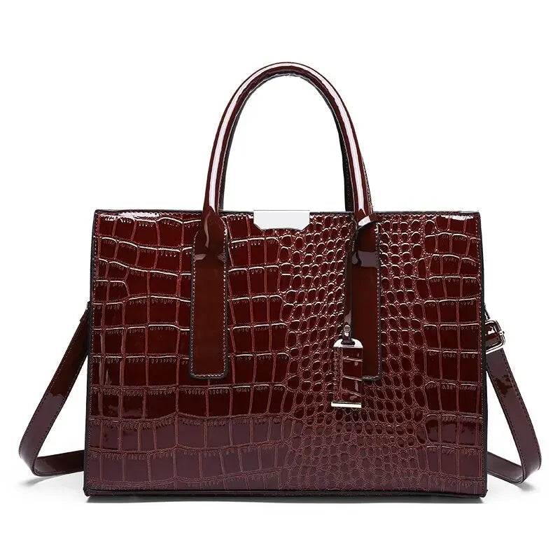 Fleur Rousse® I Sac en crocodile