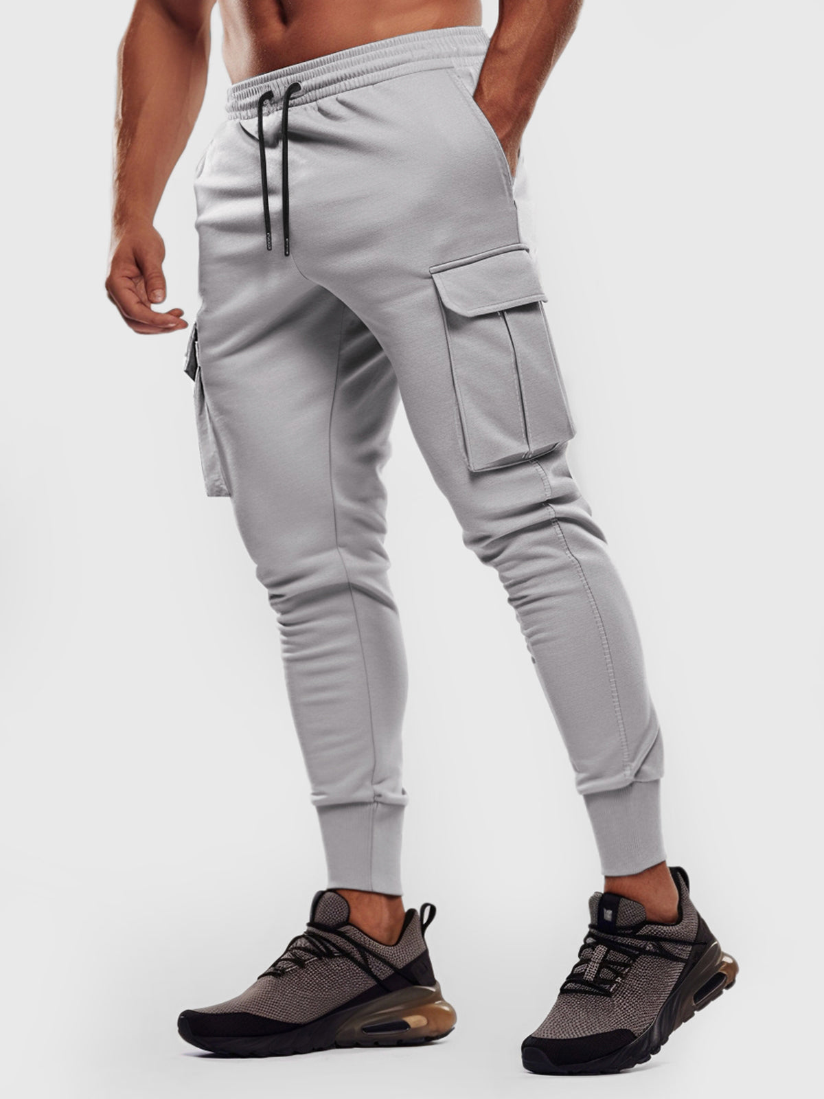 Axel | Jogging Cargo avec Tissu Élastique et Poches Pratiques pour Hommes