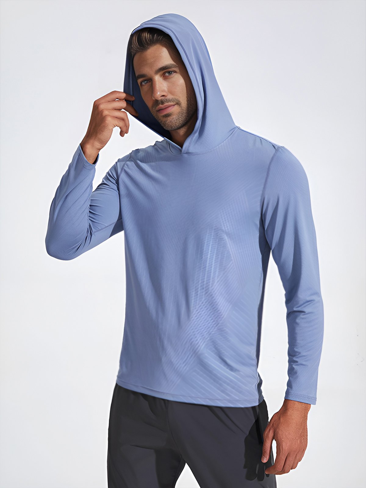 Athlétique | Chemise à séchage rapide avec Tissu Évacuant l'Humidité et Manches Raglan pour Hommes Actifs