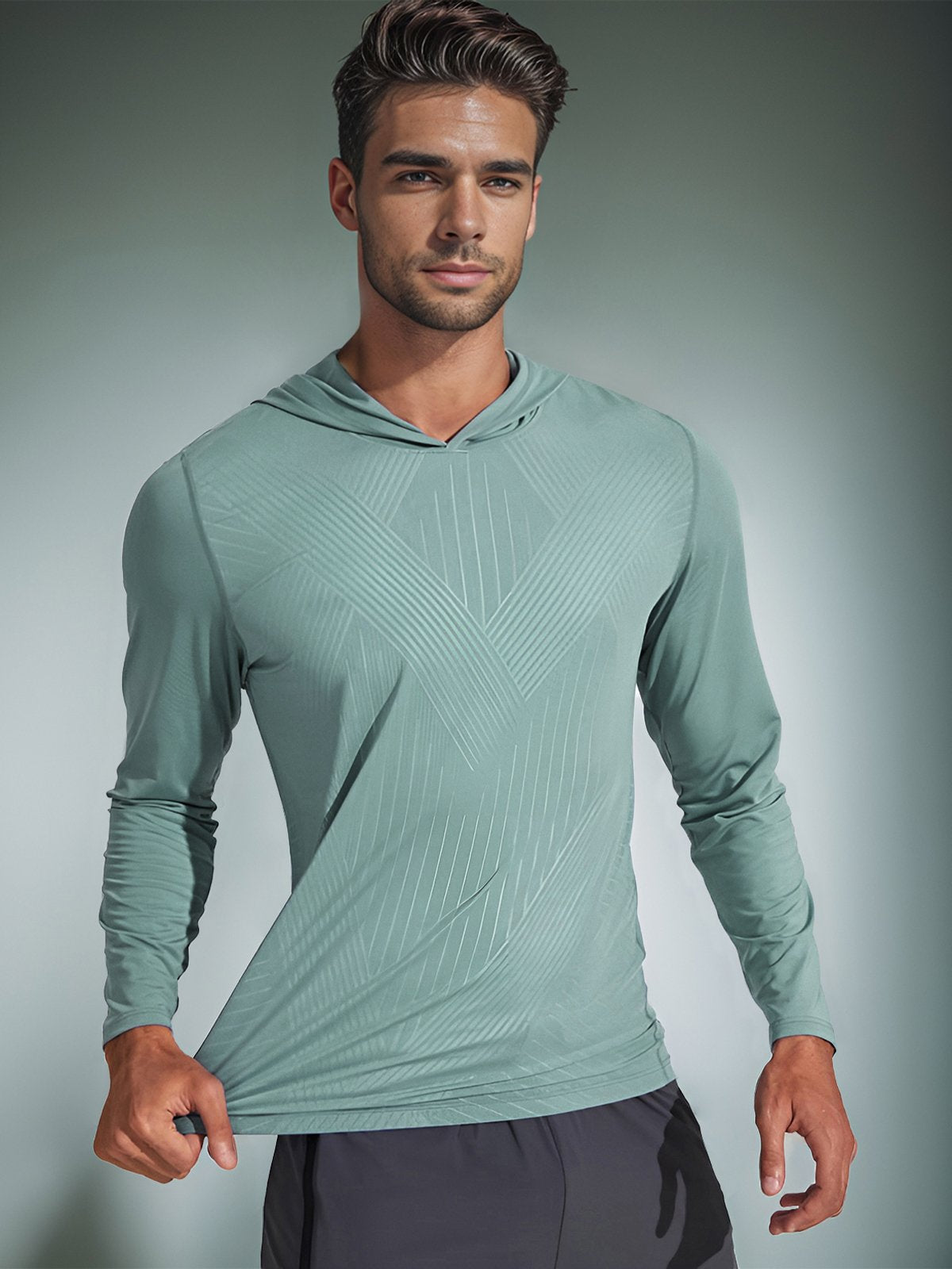 Athlétique | Chemise à séchage rapide avec Tissu Évacuant l'Humidité et Manches Raglan pour Hommes Actifs