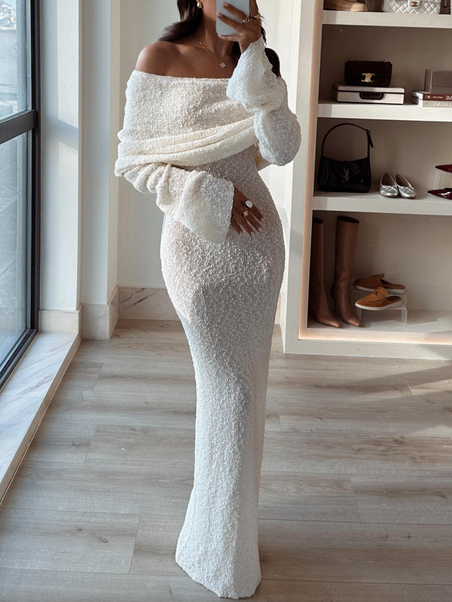 Lunaire | Robe Maxi sans Bretelles avec Tissus de Qualité et Motifs Uniques pour Femmes