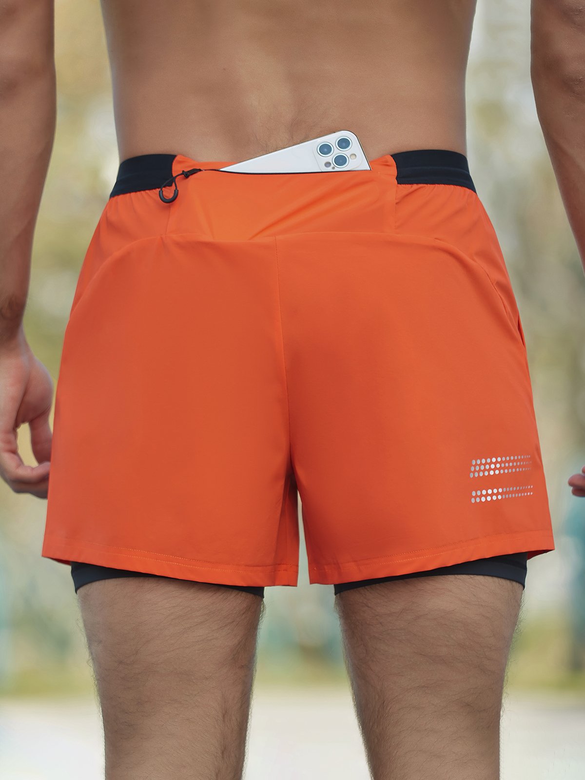 Astro | Short de Fitness avec Tissu Léger et Détails Réfléchissants pour Hommes