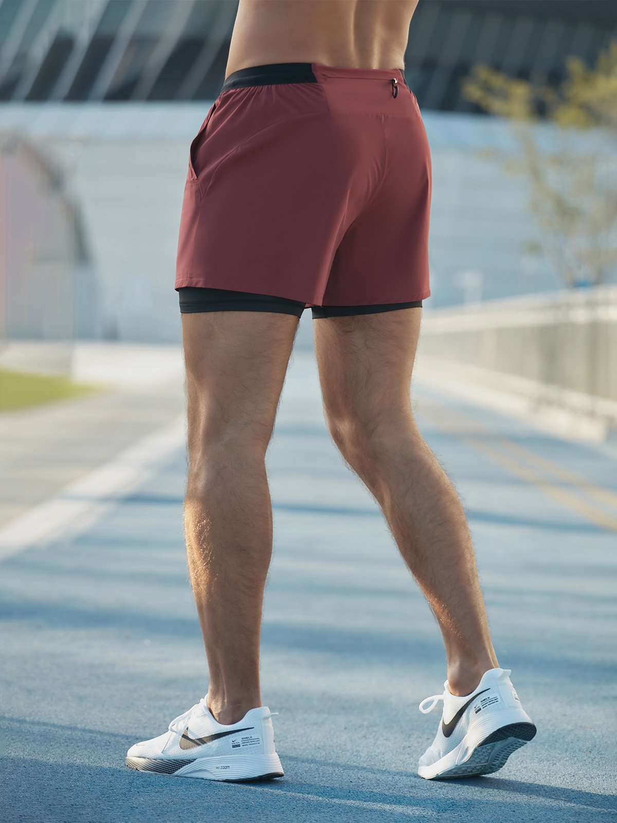 Astro | Short de Fitness avec Tissu Léger et Détails Réfléchissants pour Hommes