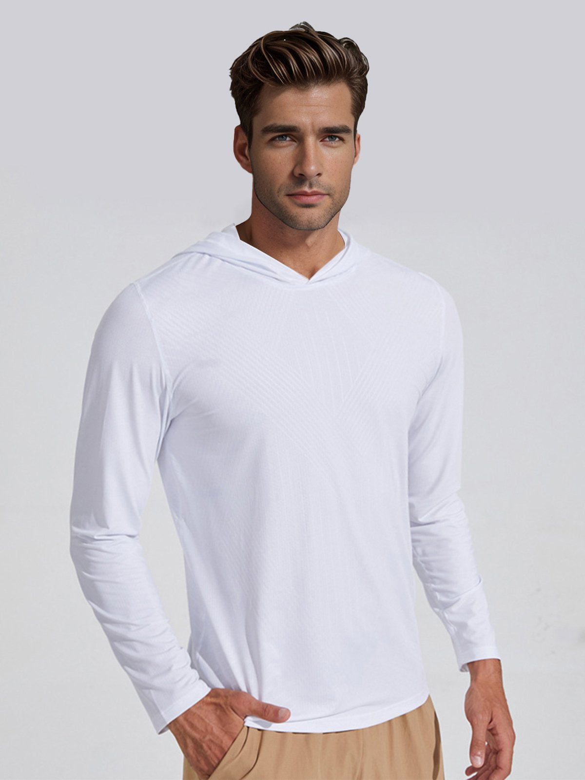 Athlétique | Chemise à séchage rapide avec Tissu Évacuant l'Humidité et Manches Raglan pour Hommes Actifs