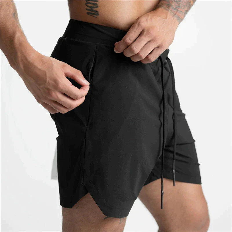 Aélys | Short de Sport avec Tissu à Séchage Rapide et Poches Multiples pour Hommes