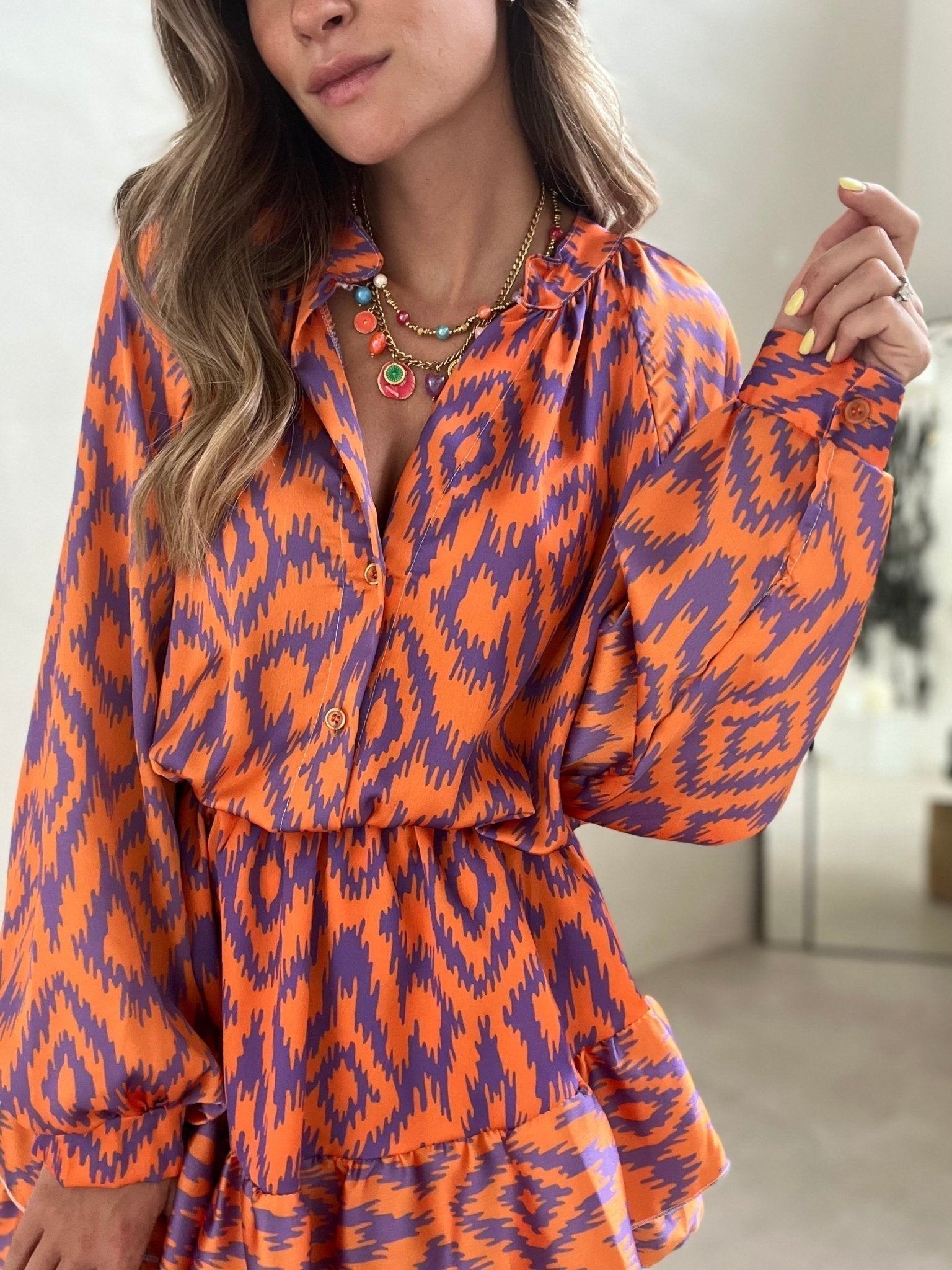 Zeldia | Mini Robe Pour Femme | Orange