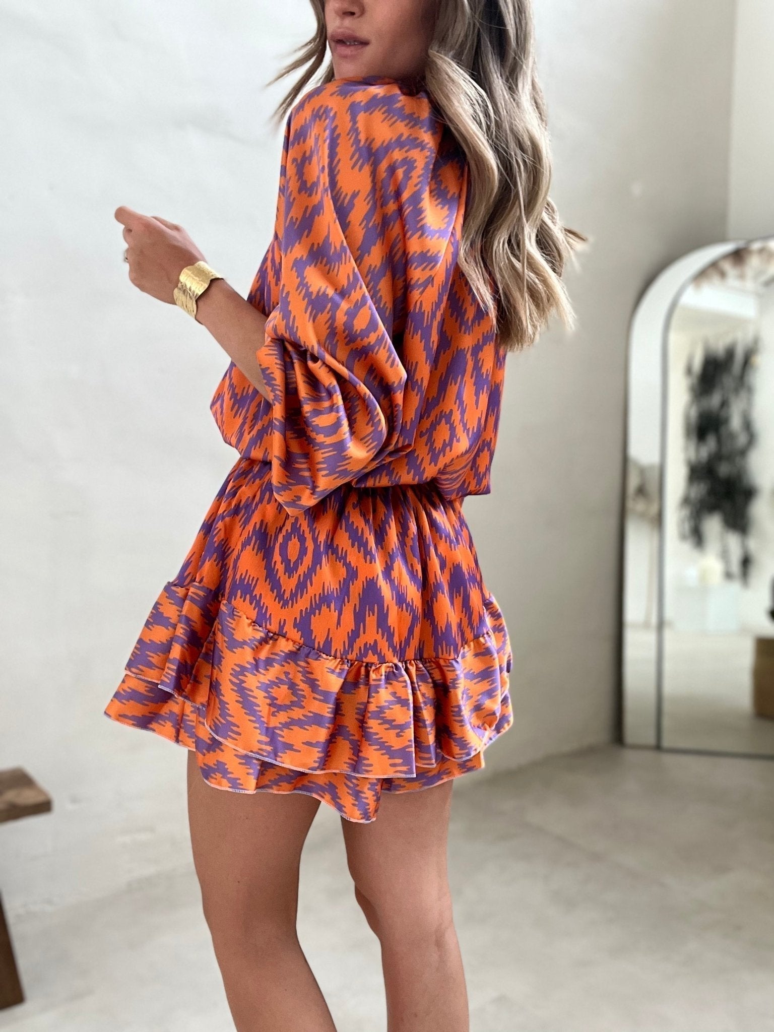 Zeldia | Mini Robe Pour Femme | Orange