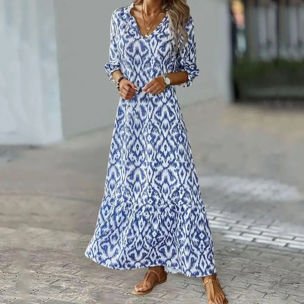 Zarahilde | Maxi-robe pour femme | Bleu