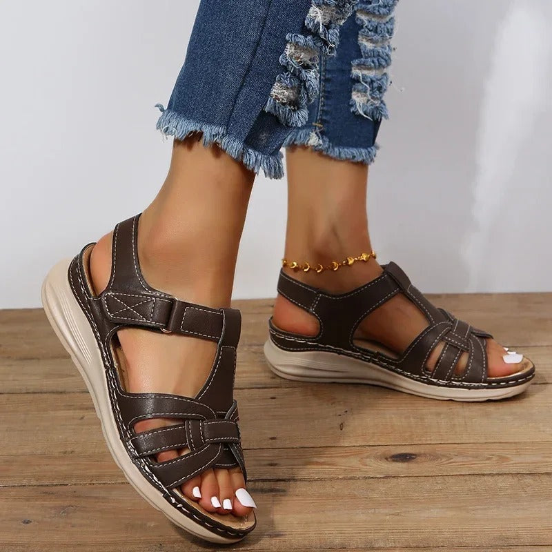 Julia | Sandales en cuir élégantes et confortables pour toutes les occasions