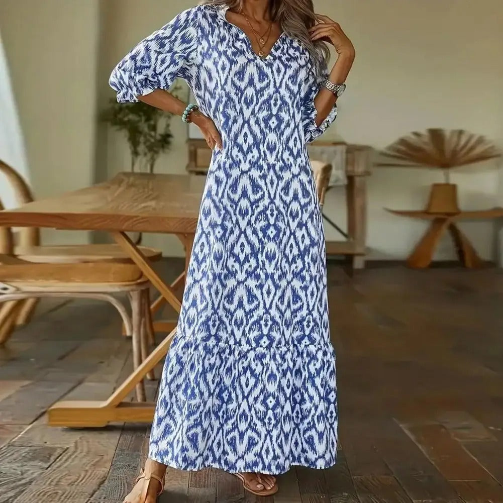 Zarahilde | Maxi-robe pour femme | Bleu