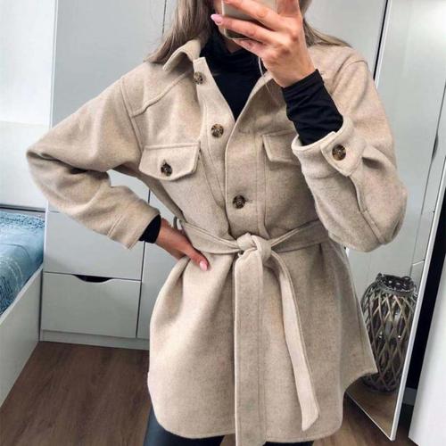 Livia | Veste Longue avec Ceinture Élégante et Confortable pour Femmes