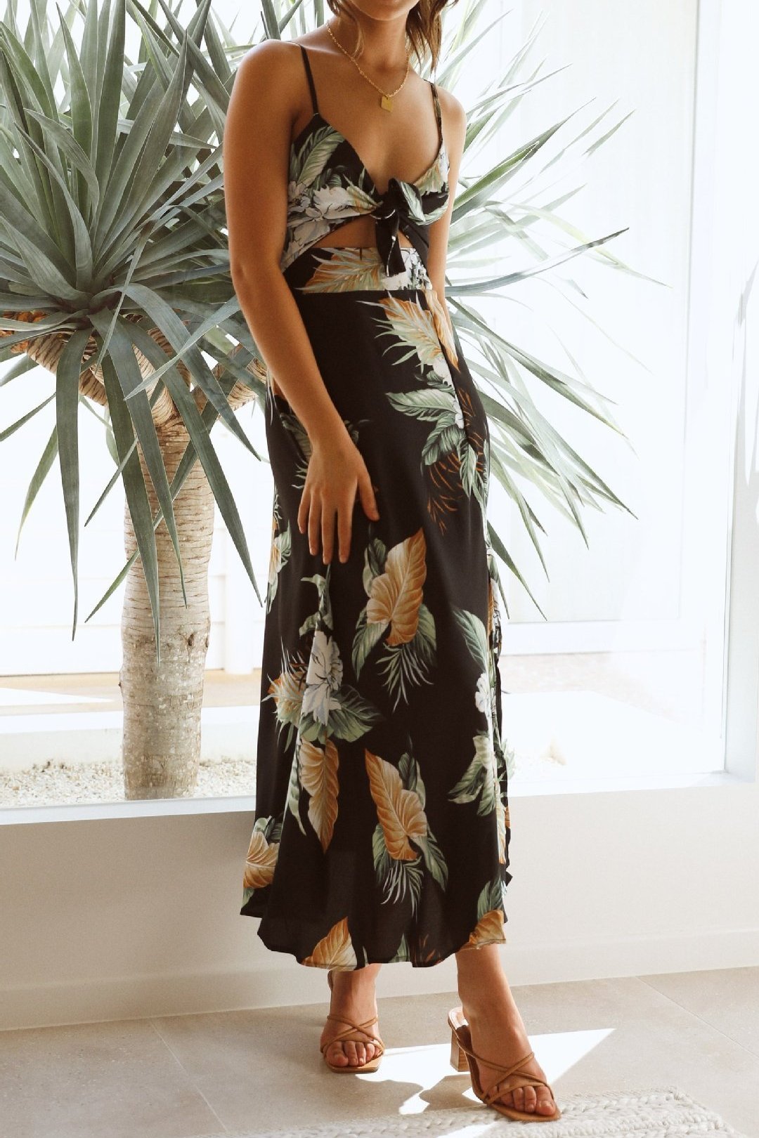 Soleil | Robe Maxi avec Motifs Uniques et Tissu de Haute Qualité pour Femmes