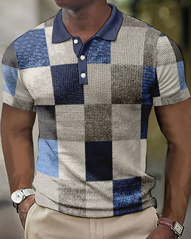 Chemise à motif quadrillé pour hommes