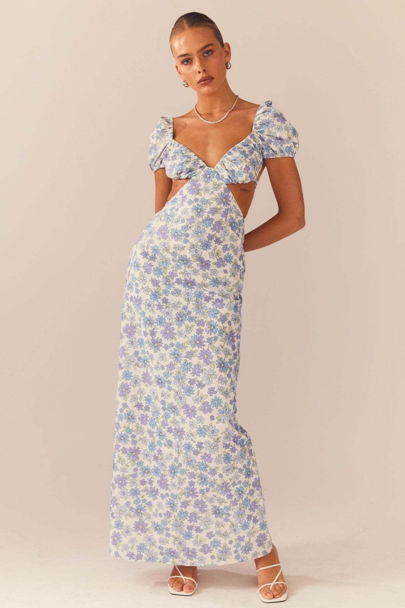 Aurelia | Robe Maxi avec Motifs Floraux et Tissu de Haute Qualité pour Femmes