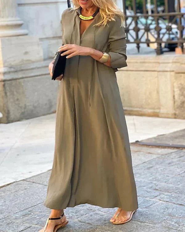 Aveline | Robe d'Automne avec Confort Élégant et Poches pour Femmes