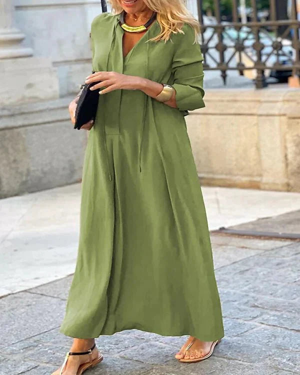 Aveline | Robe d'Automne avec Confort Élégant et Poches pour Femmes