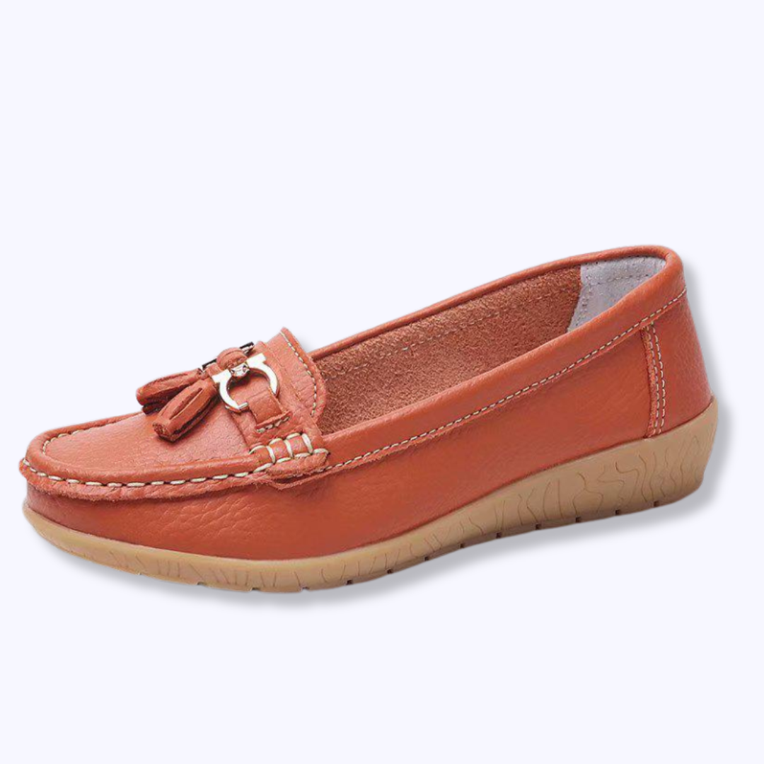 Ines - Mocassins à enfiler confortablement en peluche