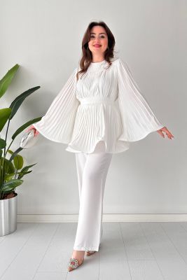 Alyssa | Ensemble d'été avec Pantalon Plissé et Style Élégant pour Femmes