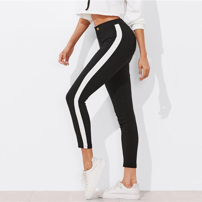 Zara | Pantalon Skinny avec Tissu Respirant et Rayures Élégantes pour Femmes