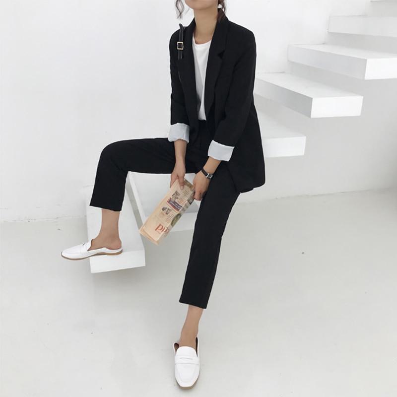 Céleste | Blazer avec Tissu Soyeux et Pantalon Indéformable pour Femme