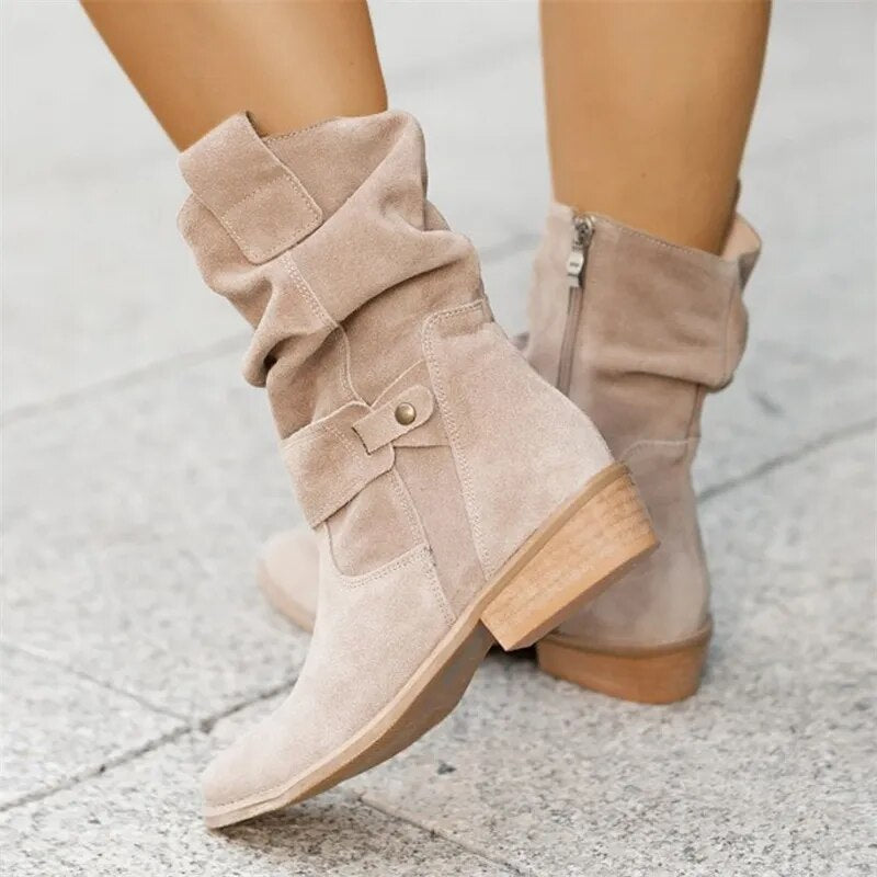 Nikki | Bottes élégantes en daim
