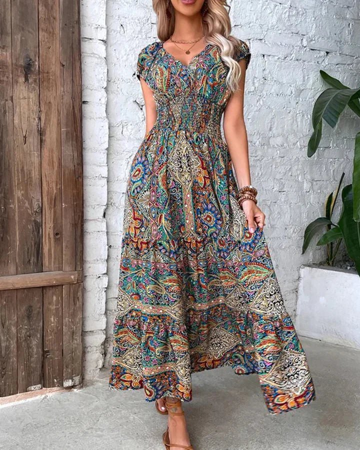 Bellevo |Robe élégante à imprimé vintage