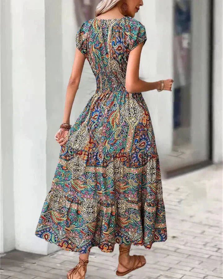 Bellevo |Robe élégante à imprimé vintage