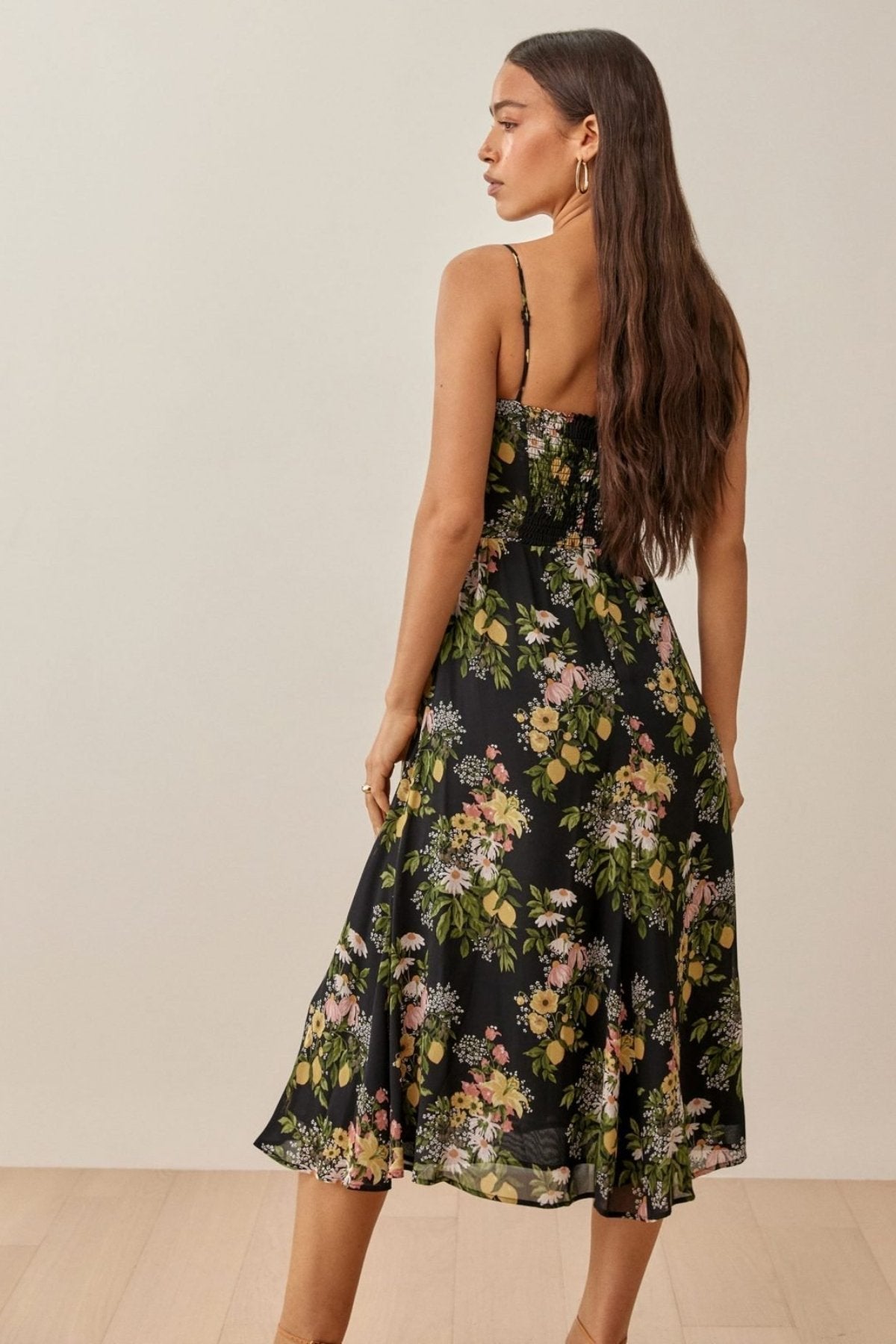 Celeste | Robe Midi avec Motifs Floraux et Tissu de Haute Qualité pour Femmes