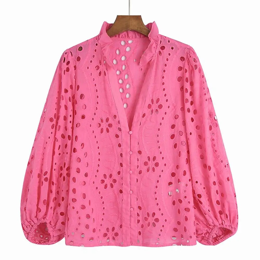 Léonie | Blouse avec Découpes Élégantes et Tissu Léger pour Femmes