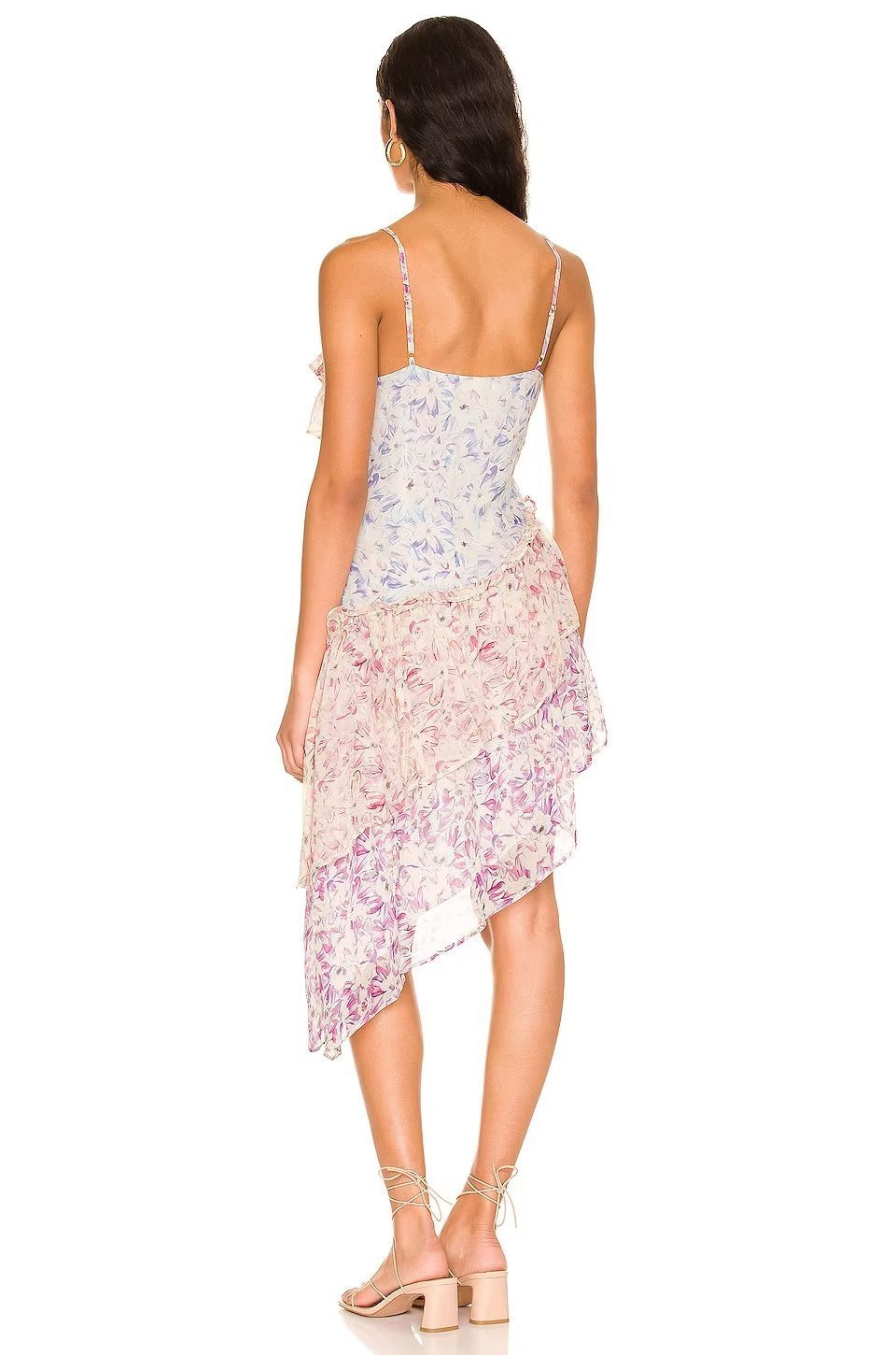 Lysandra | Robe à volants avec Motifs Floraux Uniques et Tissus de Haute Qualité pour Femmes