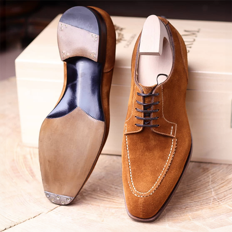 Aldric | Chaussures Oxford en Daim avec Artisanat Distingué et Confort Durable pour Hommes