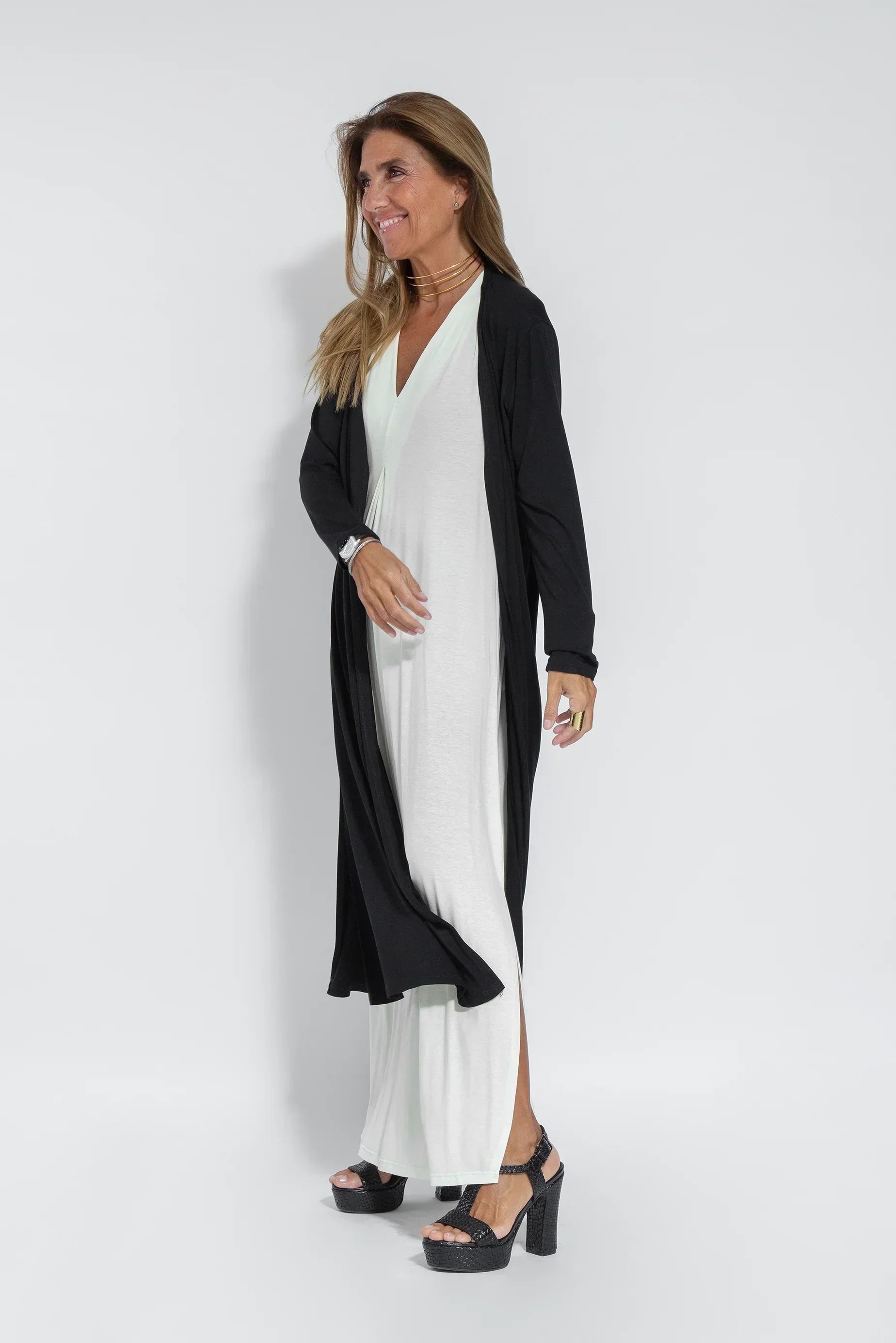 Aiyana | Ensemble Robe et Gilet avec Tissu Gainant et Confort Optimal pour Femmes