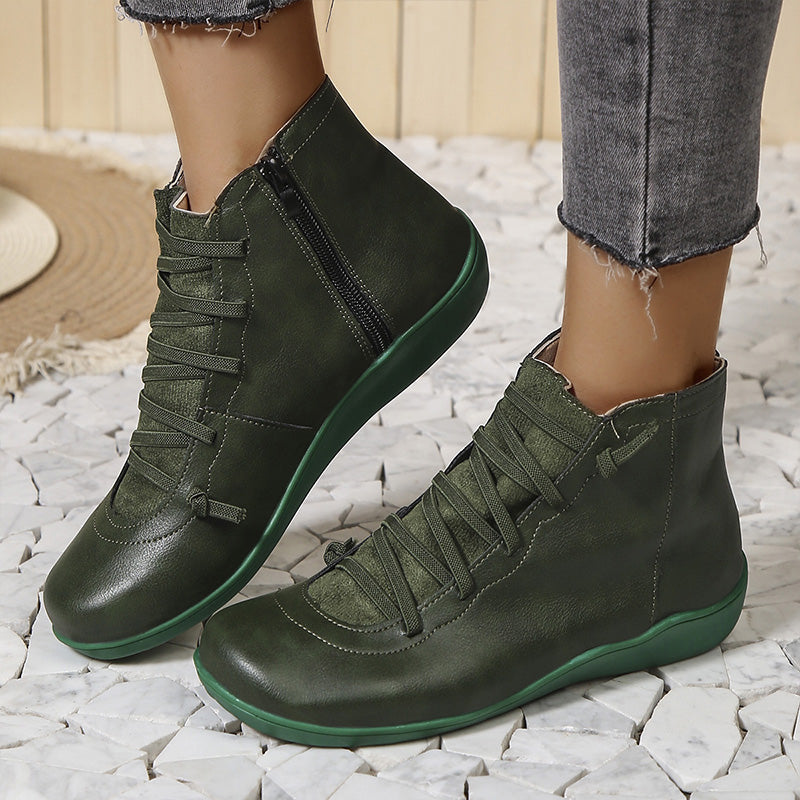 Meva - Chaussures à cheville élégantes et rétro pour femmes